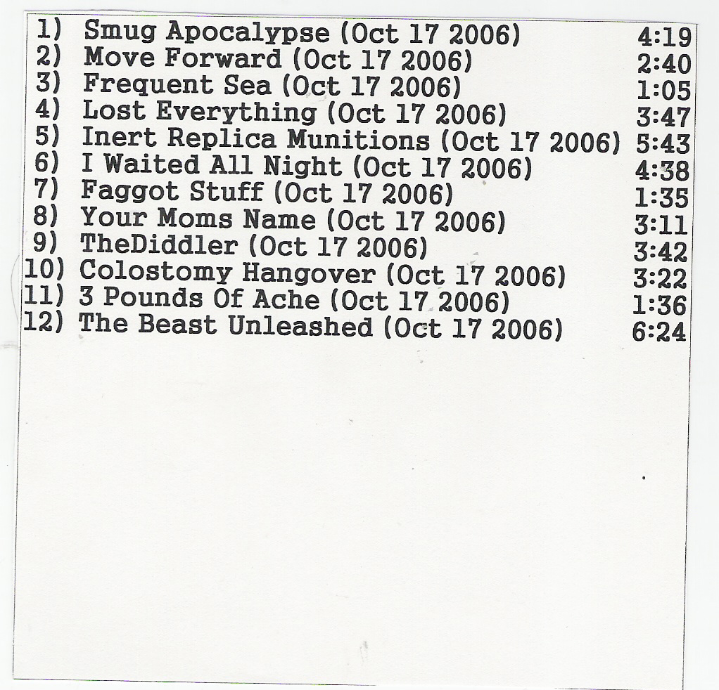 Smug Apocalypse Tracks